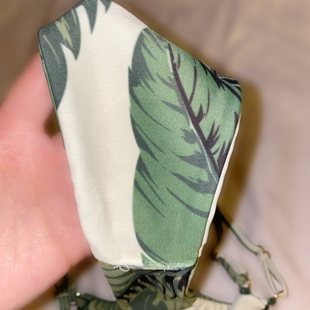 Cute Summer Beach Riot X Stone Cold Fox Palm Print Strappy Cheeky Bikini Bottoms - Picture 5 of 7